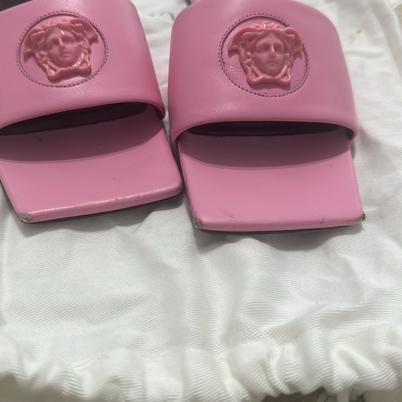 Versace La Medusa leather slides Sandals size 8 - Picture 5 of 5